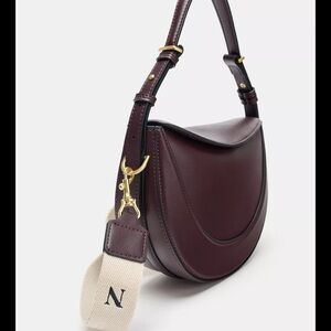 Zara Burgundy Shoulder Bag